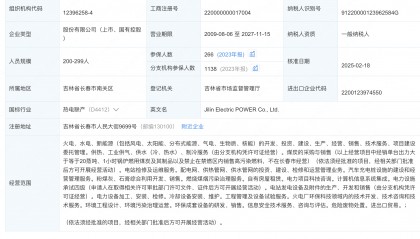 吉电股份注册资本增至36.3亿元