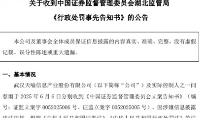 天喻信息（300205）虚假陈述拟被罚，投资者索赔进行中