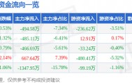 股票行情快报：星星科技（300256）3月13日主力资金净卖出494.58万元