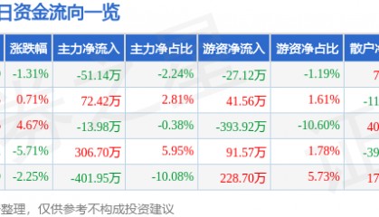 股票行情快报：空港股份（600463）3月26日主力资金净卖出51.14万元