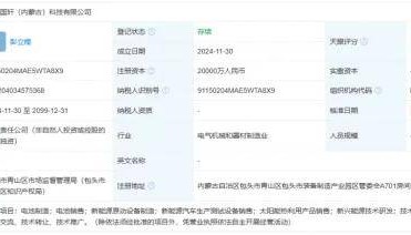 国轩高科落子内蒙古
